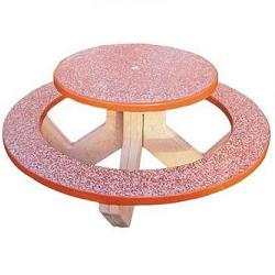 Round Table with Round Bench