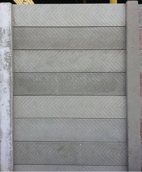 Boundary Wall with Diagonal Strips